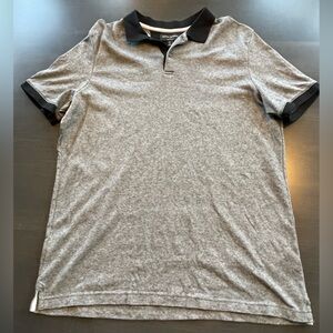 ✅Very nice Banana Republic dress polo shirt classic black/gray Men’s XL. SOFT!